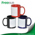 11OZ white patch digital blank sublimation mugs